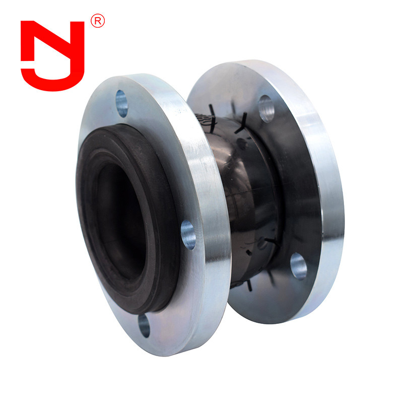 DN100 Single Sphere Rubber Flexible EPDM Connection Type Untuk Baja Karet