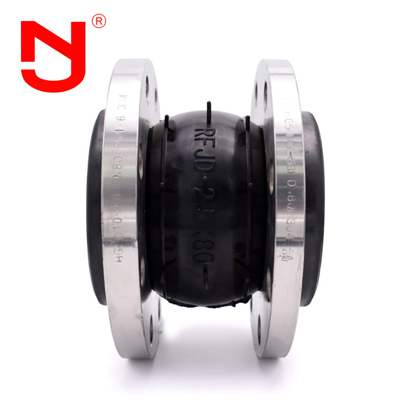Jenis Koneksi EPDM Fleksibel Karet Single Sphere SS304 Flange Untuk Gabungan Karet Flex