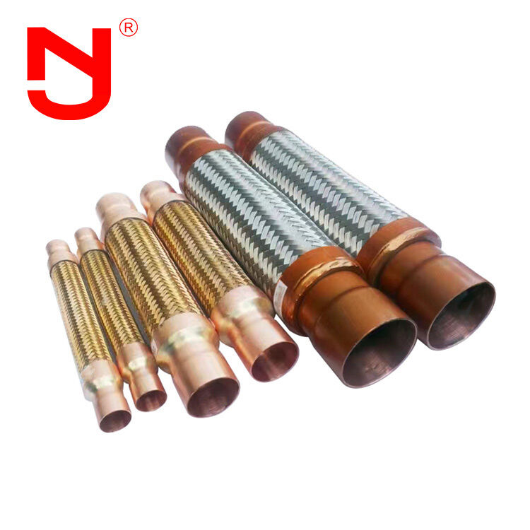 Pemasangan Fleksibel SS Hose Grooved Metal Braided Pipe Connector dengan stainless steel 304/316 tahan korosi kelas tekanan tinggi