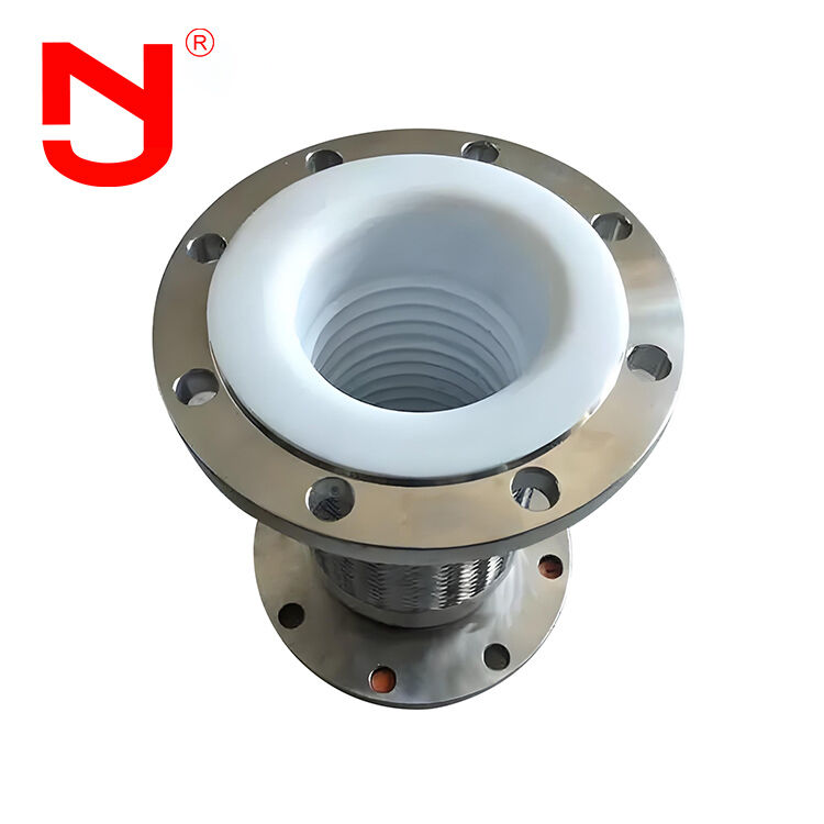 Selang Fleksibel Logam Bergelombang Beranyam Kawat Baja Tahan Karat dengan Lapisan PTFE DN8-DN400 untuk Transfer Fluida Berkinerja Tinggi