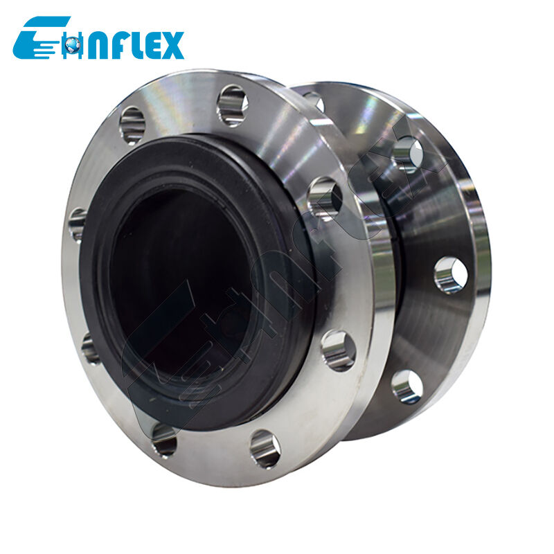 Food & Pharma Grade PTFE Lined Expansion Joint: Non-Stick Ultra-Pure Fluoropolymer Flexible Bellows Piping Connector