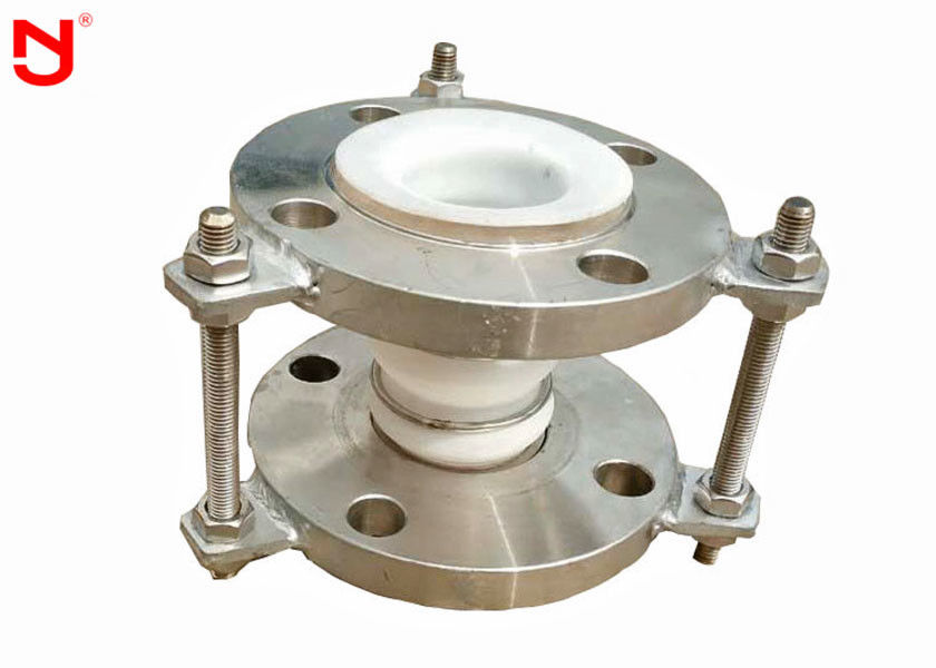 Sambungan Ekspansi Bellow Ptfe Non Lengket Bergelombang Dengan Flensa DIN BS ANSI
