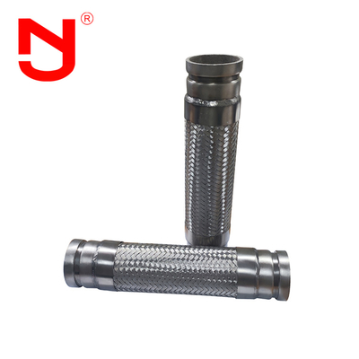 Las fleksibel selang dikepang stainless steel kawat logam bergalur mengepang selang