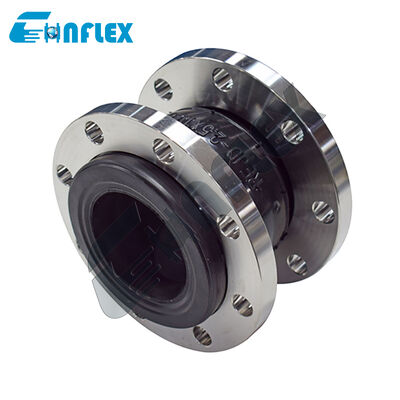 Premium PTFE dilapisi Flexible Bellows Coupler: Weatherproof Fluoroplastic Injected Expansion Joint untuk Media Berbahaya